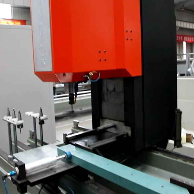 Plastic door frame make curtain wall automatic aluminium door making machines aluminum profile drilling milling machine 2