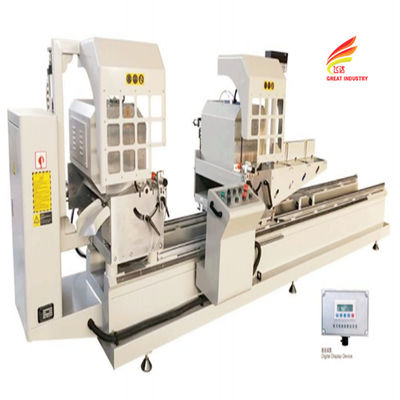 Buy PVC AND ALUMINIUM WINDOW DOUBLE MITRE SAW MACHINE FOR ALUMINUM DOOR 45 CORNER online manufacture