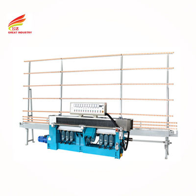Buy Glass straight line beveling machines 9 motor glass beveling 12 head line polished machine for glass processing online manufacture