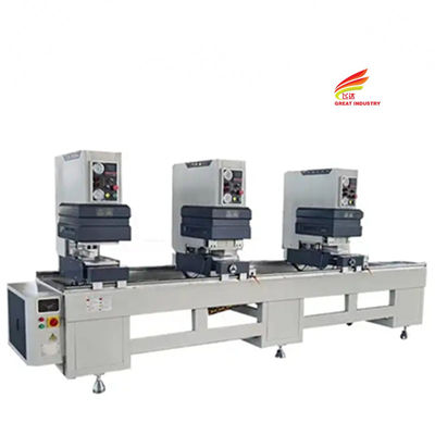 Buy Pvc window and door seamless welding machines automatic three head upvc window welding machine online manufacture