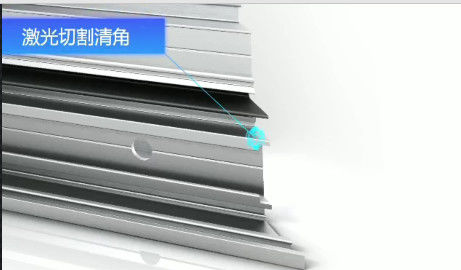 Aluminum window door machine sawing laser machining center drilling with milling machine integrated