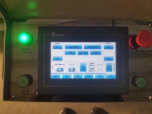 Aluminum PVC Door Cutting Machine  2 X 2.2 Kw With LCD Touching Display