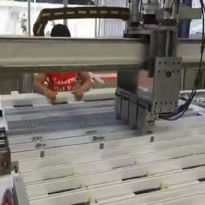 CNC door assembly pvc automatic window insertion machine rubber sealing aluminum profile