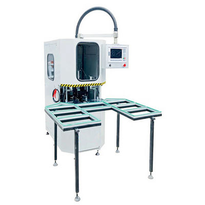 PLC PLASTIC WINDOWS FRAME CORNER WELDING MACHINERY 3 AXIS CNC PLASTIC WINDOW CORNER CLEANING MACHINE