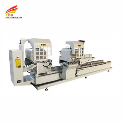 Mitre saw aluminium window extrusion pvc double head aluminum extrusion cutting machine
