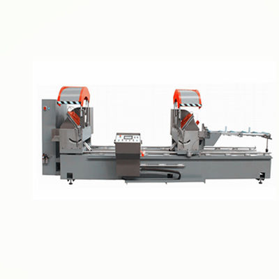 CNC double saw cutting machines aluminum window door machine double head